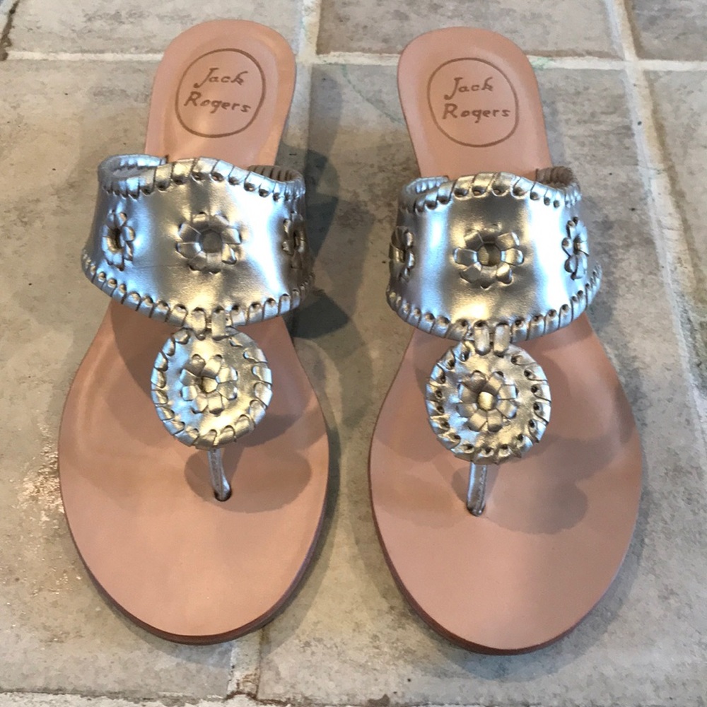 Jack Rogers Gold Wedge sandals